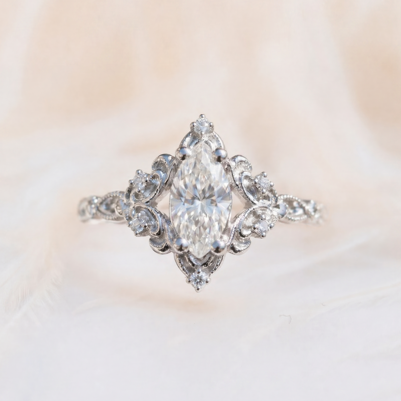 Moissanite Ring Vintage