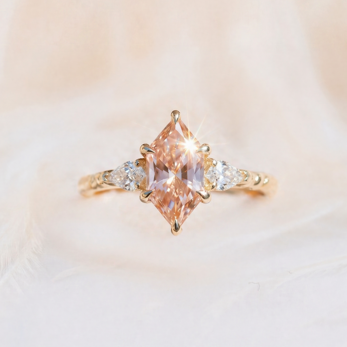 Moissanite Ring Elegant Solitaire