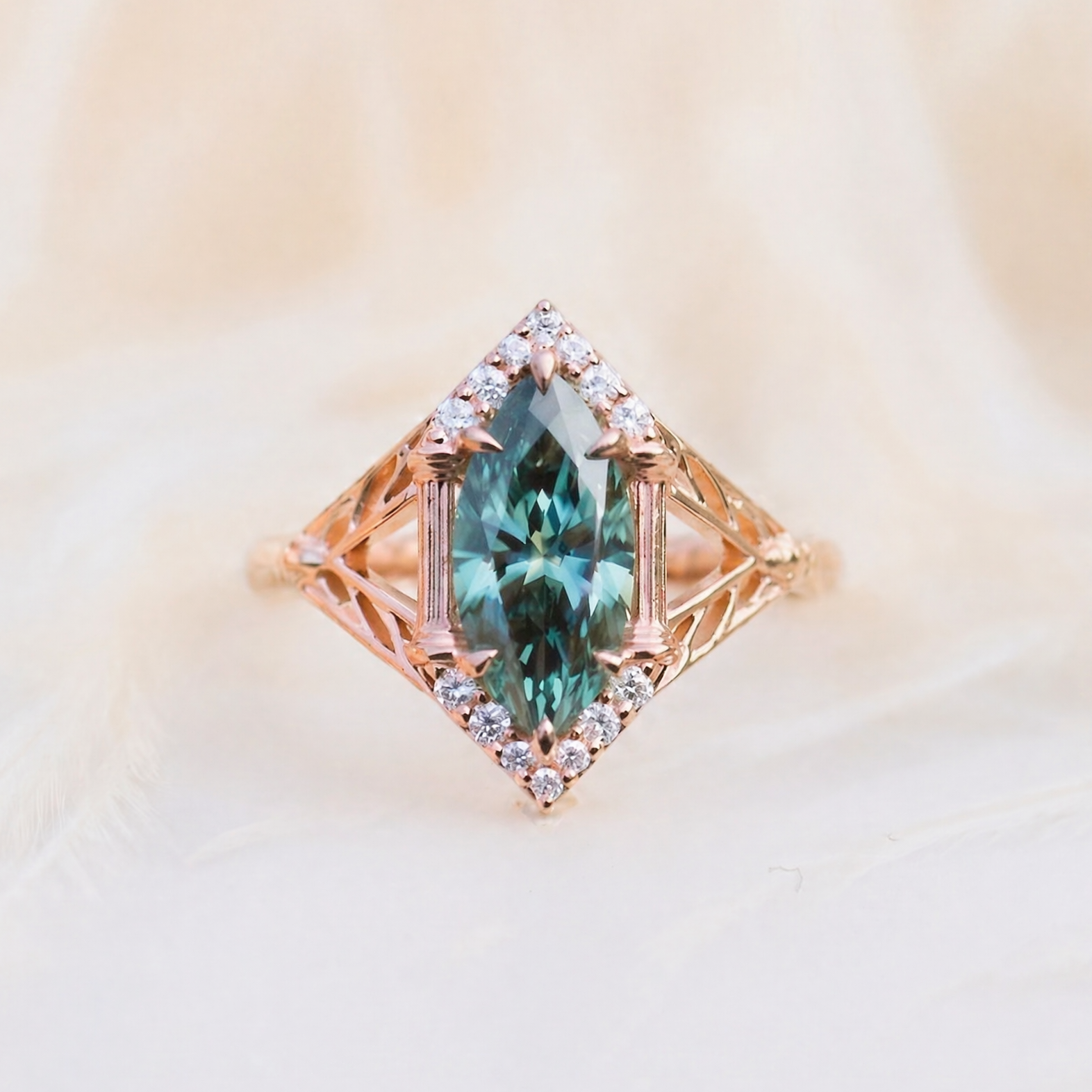 Moissanite Ring Vintage