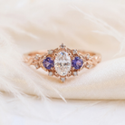 Moissanite Floral Accents