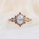 Moissanite Ruby Accents