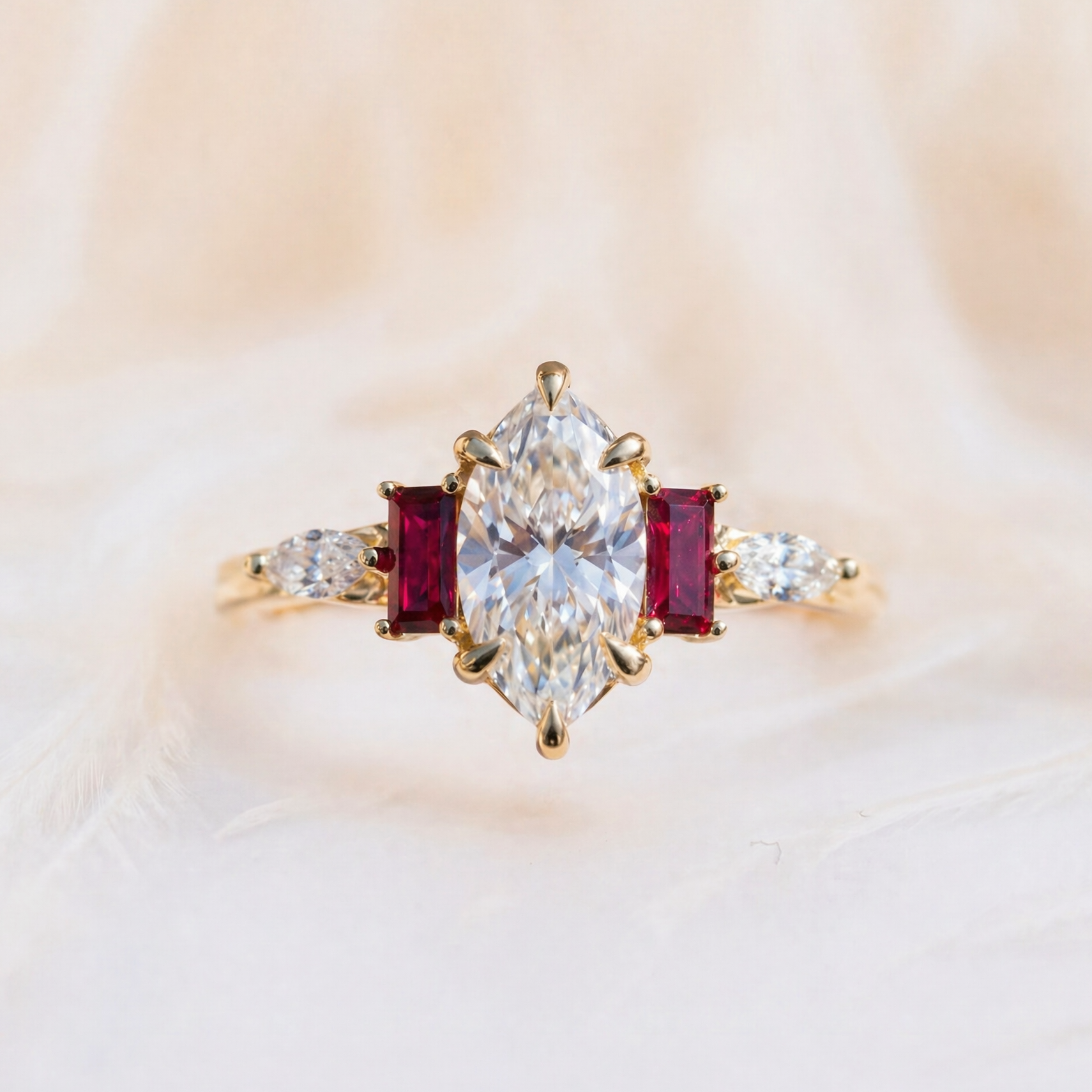 Moissanite Floral