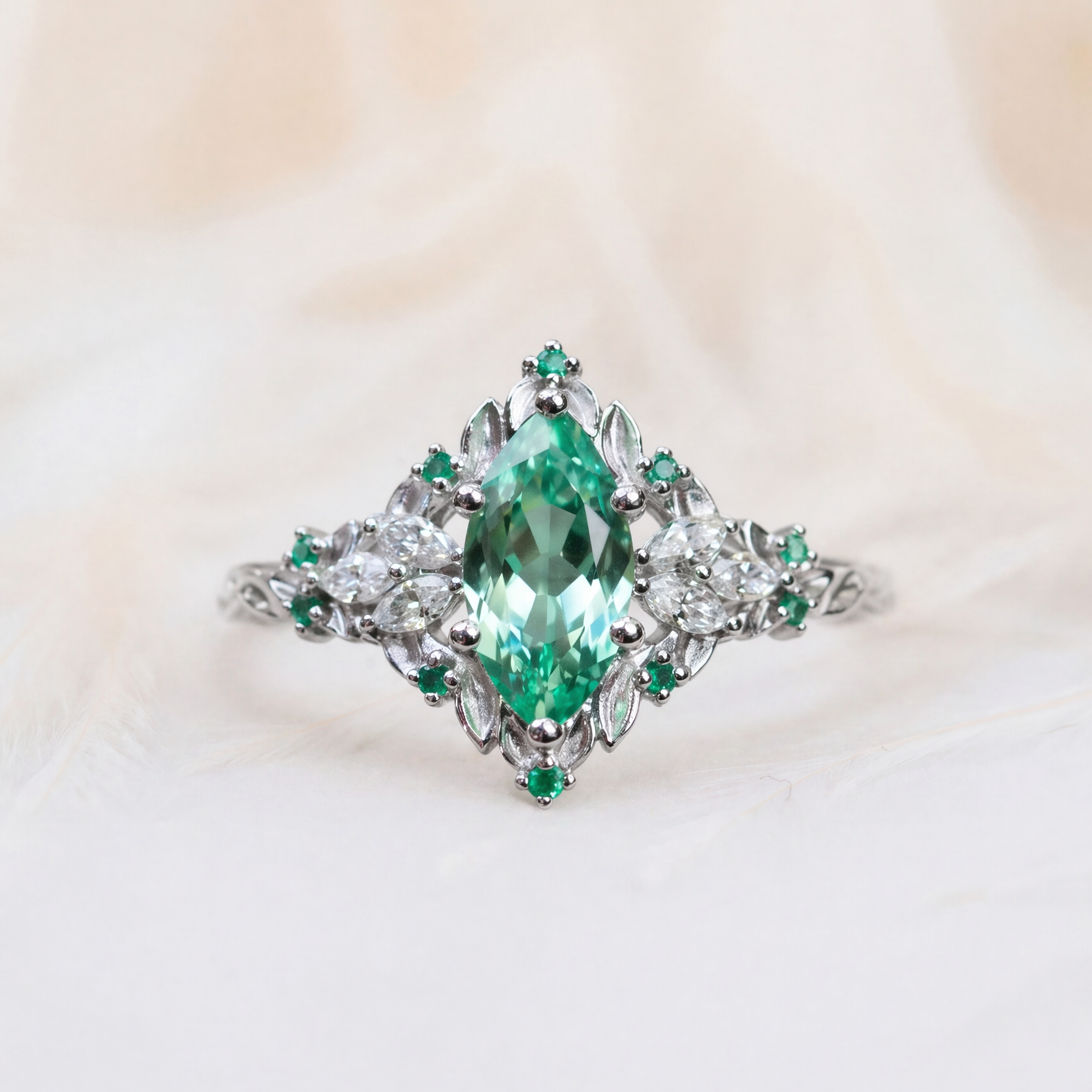 Moissanite Vintage Inspired