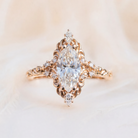 Moissanite Leaf Engraving