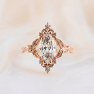 Moissanite Marquise Cut Ruby