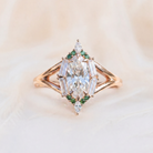 Moissanite Ring Nature-inspired