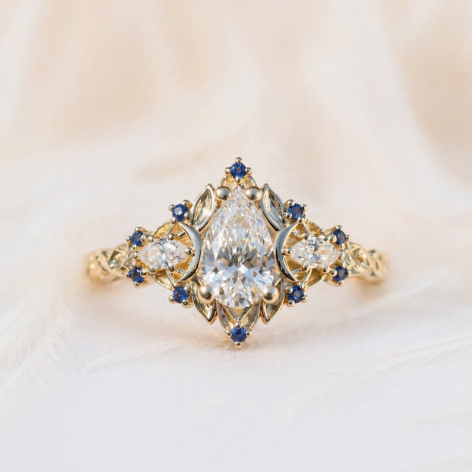 Moissanite Ring Crown Setting