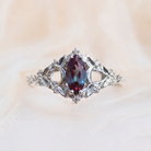 Moissanite Ring Floral