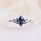 Moissanite Ring Nature-inspired