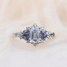 Moissanite Ring with Crown Setting