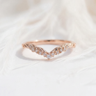 Moissanite Ring Ruby Accents